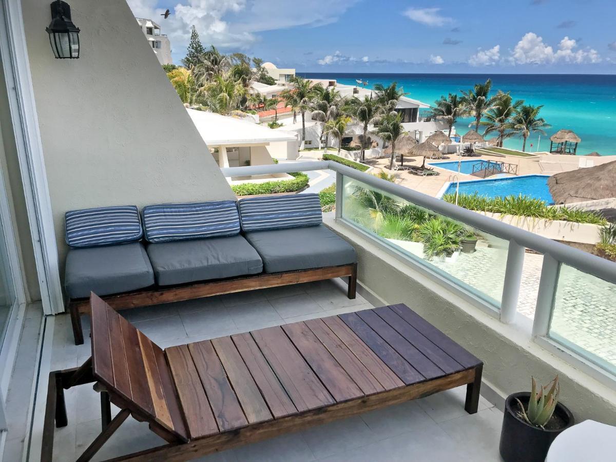 Apartment On The Beach With Terrace Ocean View, Brisas Cancun 01 By Beach & Ocean Apartments Bagian luar foto