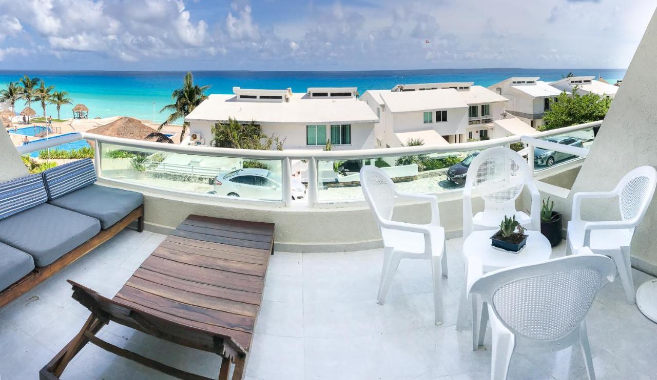 Apartment On The Beach With Terrace Ocean View, Brisas Cancun 01 By Beach & Ocean Apartments Bagian luar foto